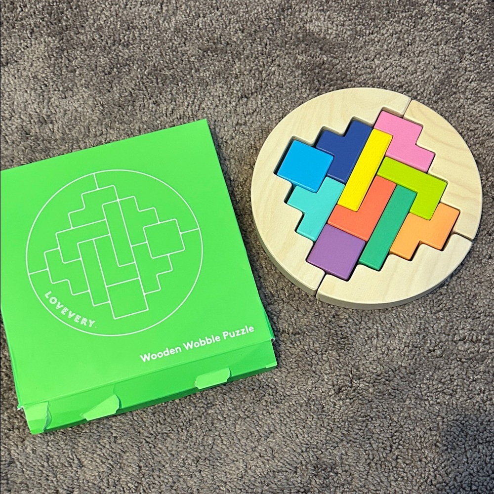 Lovevery Montessori style Wooden Wobble Puzzle